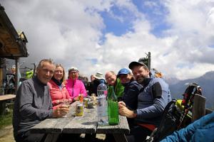 Finalmente siamo arrivati alla malga Schusterhütte